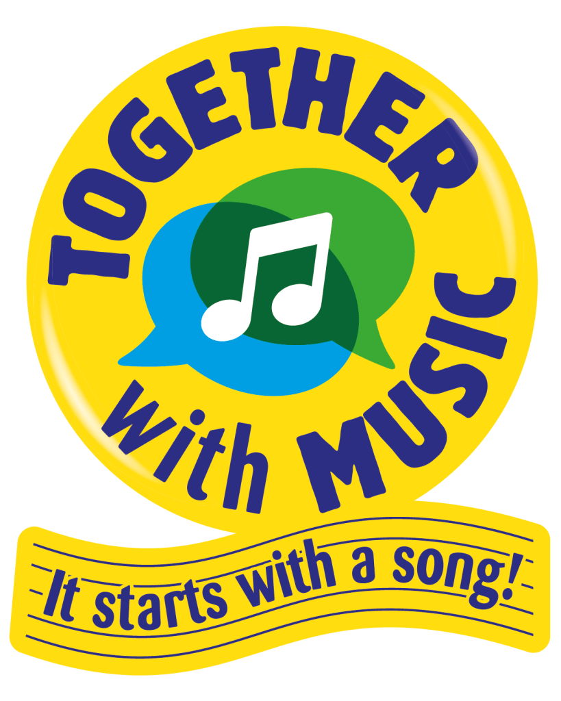 together with music banner