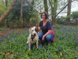 Sarah Green HR Director with her dog