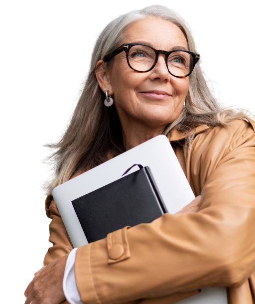 Lady carrying Greener Schools Index